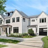 Modern Tudor with California Casual interior